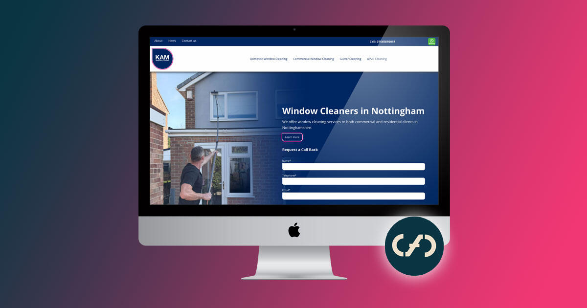 Website+Design+For+KAM+Window+Cleaning+Nottingham