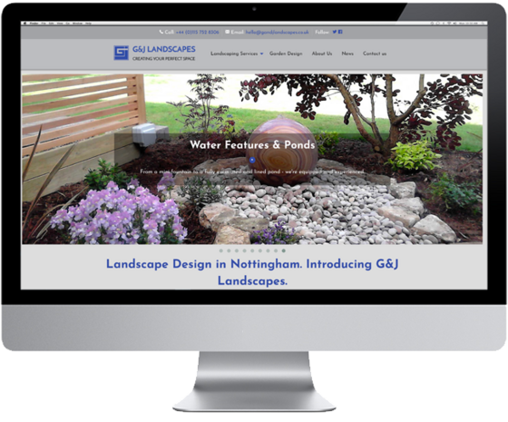 Website Design for GandJ Landscapes