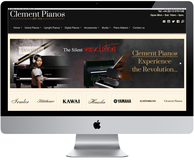 Website Redesign for Clement Pianos