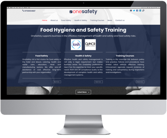 Website design for One Safety Ltd