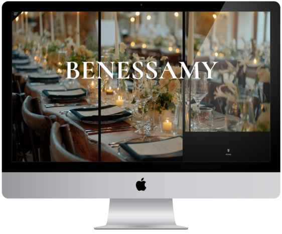 Benessamy Wedding & Event Planning Website Redesign
