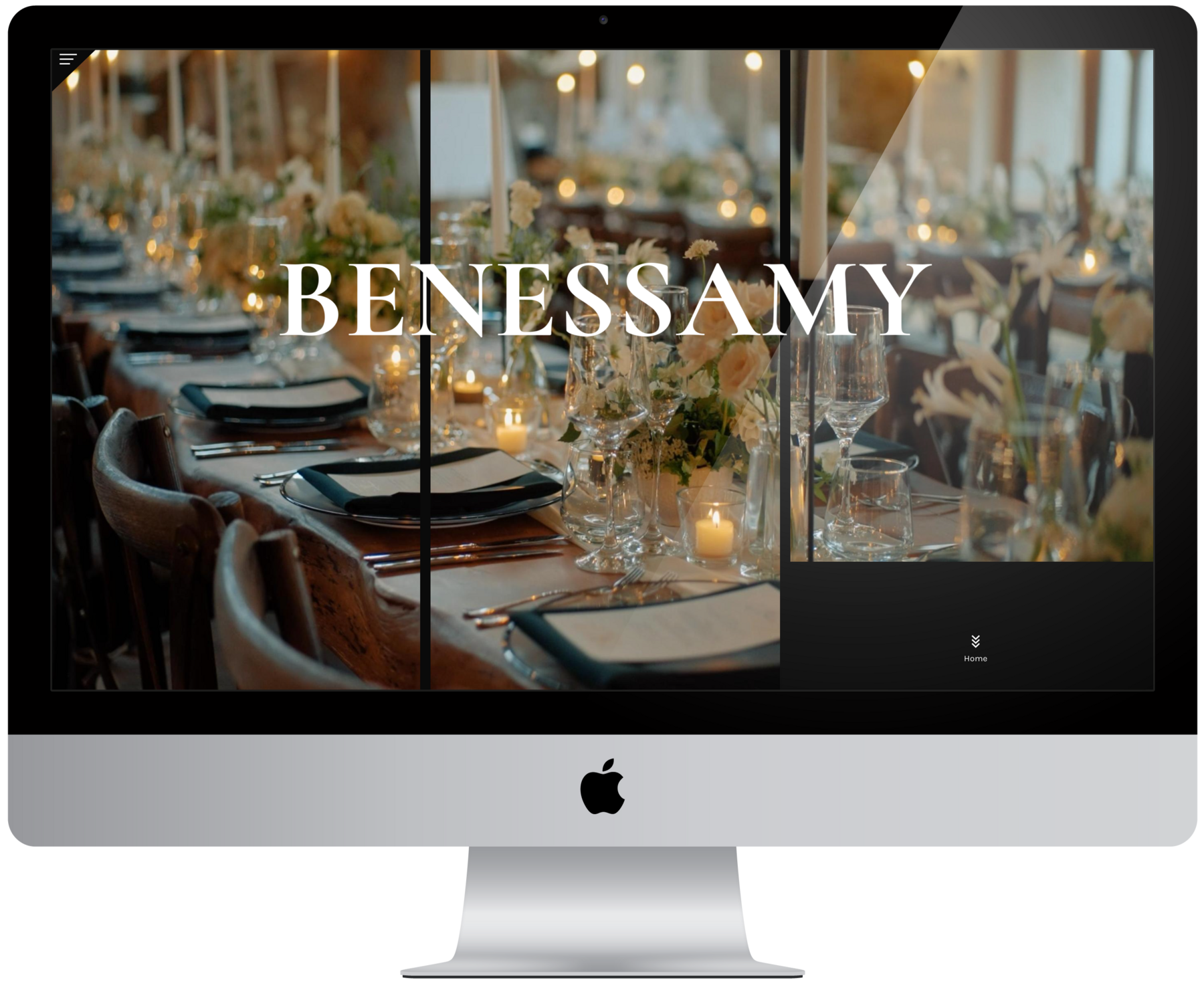 Benessamy Wedding & Event Planning Website Redesign