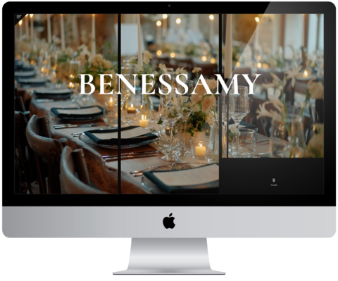 Benessamy Wedding & Event Planning Website Redesign