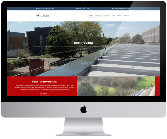 Website Design For EXPEL Bird