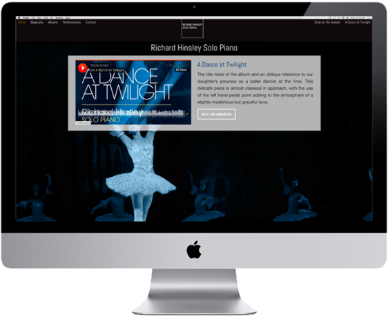 New website for Richard Hinsley Solo Piano