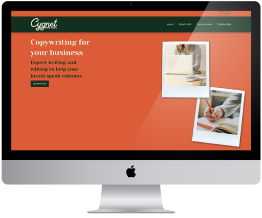 Website Design for Cygnet Copy