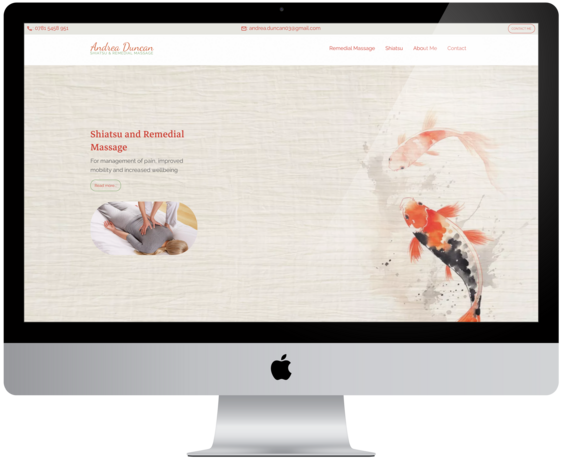 Website for Andrea Duncan